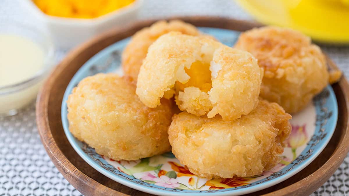 Bolitas de Arroz con Mango