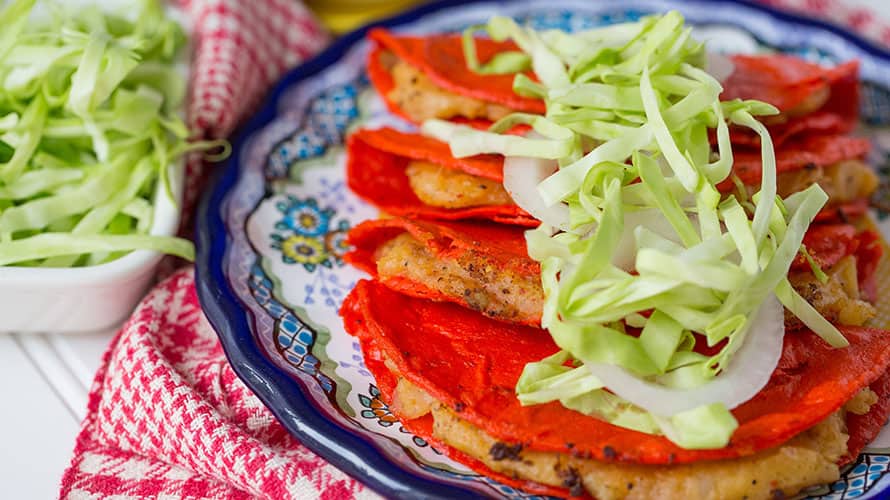 Tacos Rojos de Papa - Sabrosano | Aceite de cocina | Recetas y más