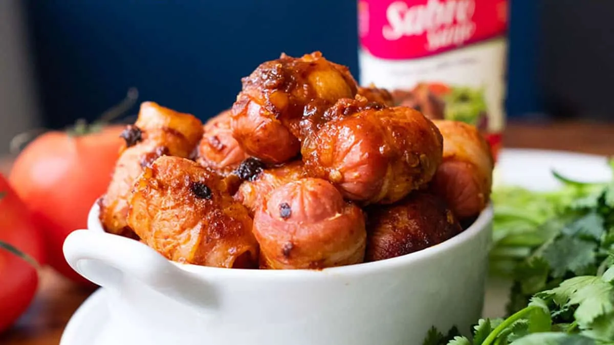 Botana de Salchichas con Chipotle