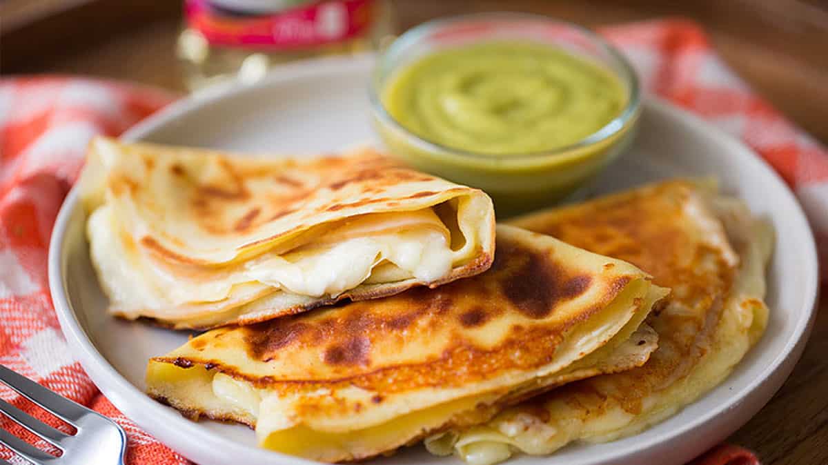 Crepas de Jamón y Queso