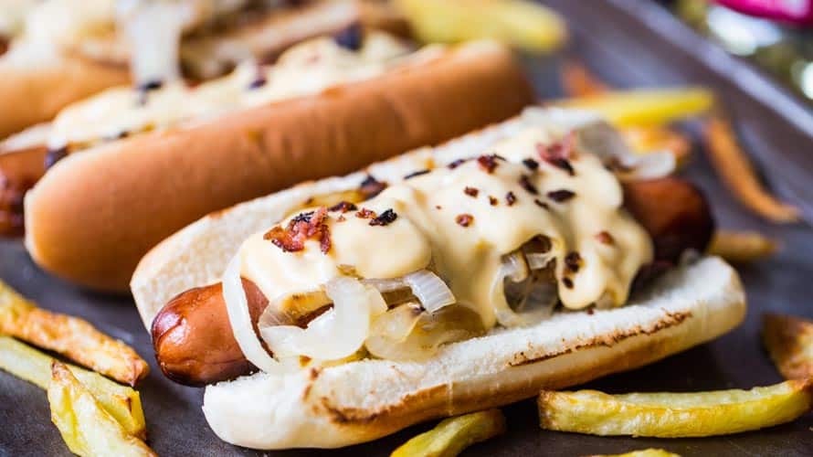 Hot Dogs con Salsa de Queso Paso 5