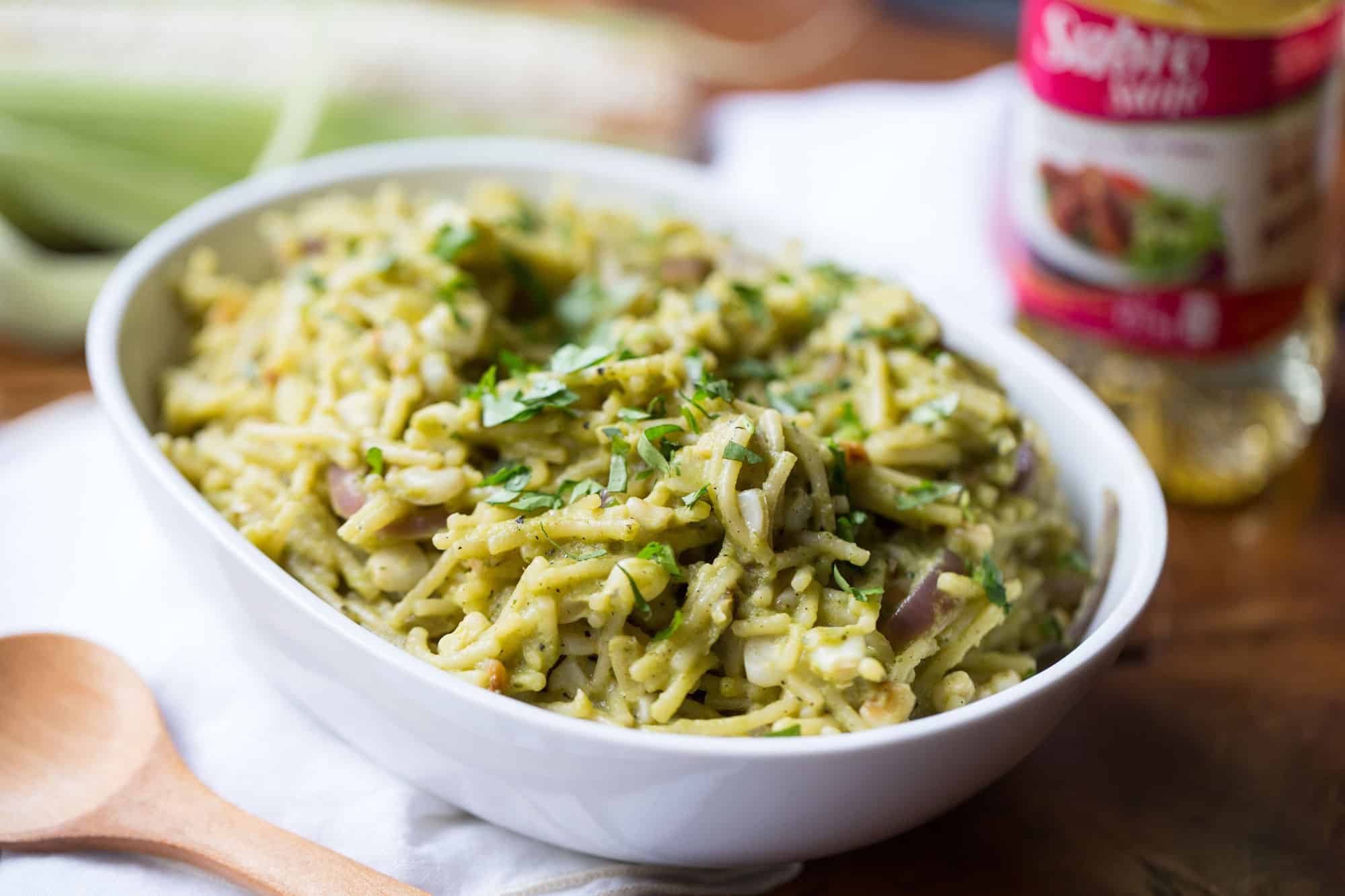 Fideo en Salsa de Chile Poblano