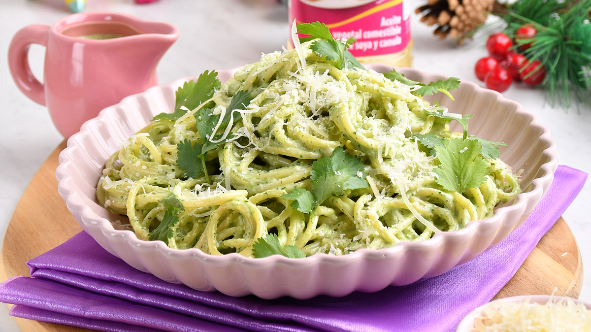 Espaguetti Con Salsa De Cilantro Sabrosano Mantequilla 6150